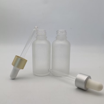 Hot Sale Frosted Glass Dropper Bottle 30ml - Square Cream Packaging with Flat Screen Printing