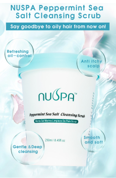 NUSPA Customized Organic Exfoliating Hair Care Wash Natural Deep-Cleansing Scalp Scrub