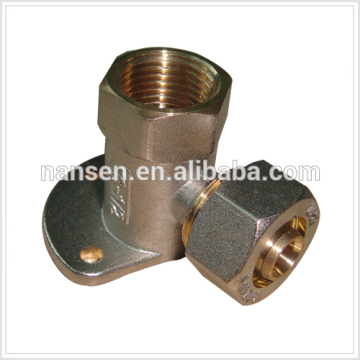 Female Elbow with Flange copper pipe compression fittings