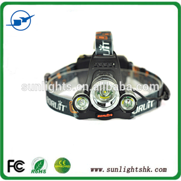T6 Xm-L Led Headlight 3000Lm Headlamp Flashlight Head Torch Linterna Xml T6 With 18650 Battery/Ac Car Charger Fishing Light