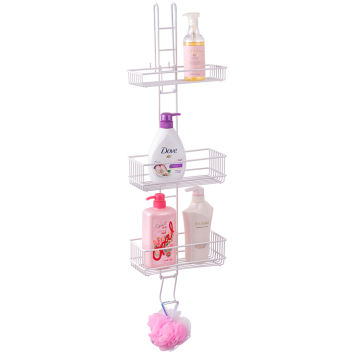 Hanging 3 tiers detachable bathroom rack with hook