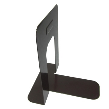 Modern Metal Bookends with Custom Logo - Brown Office Supplier