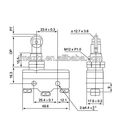 Honeywell Micro Switch 5A 125VAC - ON-OFF 3P