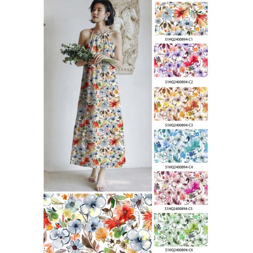 2024 New Designs Good Quality Digital Print Woevn Fabric
