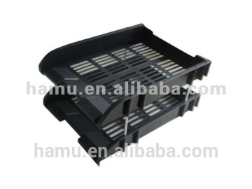 Metal Black Plastic Mesh Tray For Office