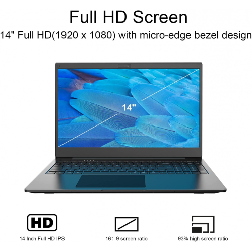 I5 Laptop 14 inci Intel Notebook Windows 11/10 Pro