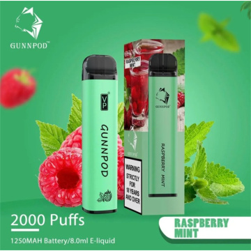 Disposable Gunnpod 2000 Puffs Vape-5% Nic
