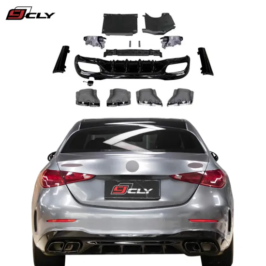 CLY Car Diffuser for Benz C Class W206 C63 AMG Upgrade Exhaust Pipe