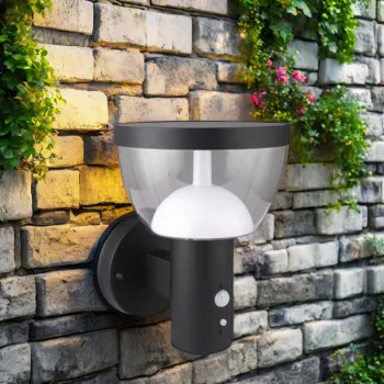 Contemporary Outdoor Wall Light with Stainless Steel Finish