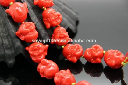 Women Red Buddha Beads bracelet Buddha head bracelets Lucky Fortune Jewellery