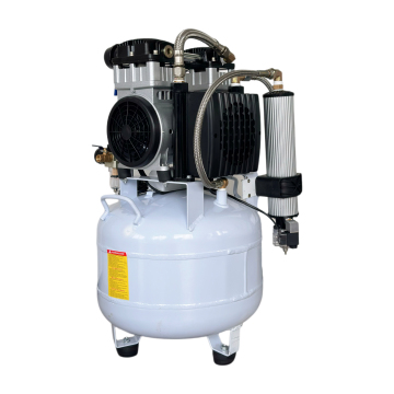 Portable Medical Dental Air Compressor with Oil-Free, Silent Operation, Air Tank, and Dryer