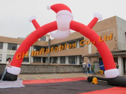 Inflatable santa arch, inflatable red arch, , Christmas inflatable arch, santa arch