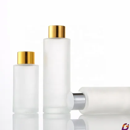Frosted Glass Essence Skincare Toner Bottles - 30ml, 50ml, 60ml, 100ml