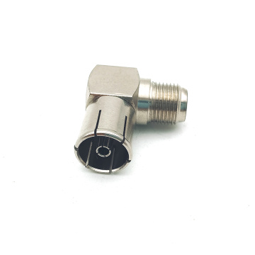 IEC PAL Female to F Female Coaxial Adapter