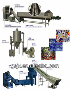 waste pp pe plastic recycling line