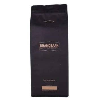 resealable flat bottom coffee packaging bags