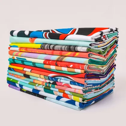 Custom Printed Microfiber Sand-Free Beach Towel - Recycled Plastic Beach Towels