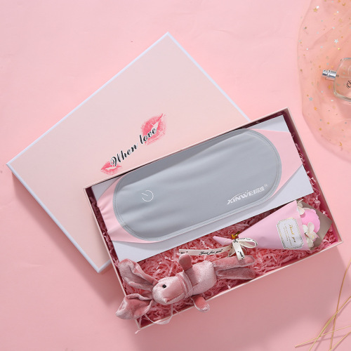 Scatola regalo personalizzata per imballaggio sciarpa rosa con coperchio