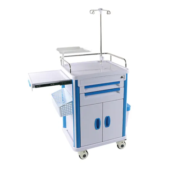 Light weight Hospital Abs Emergency Cart Trolley