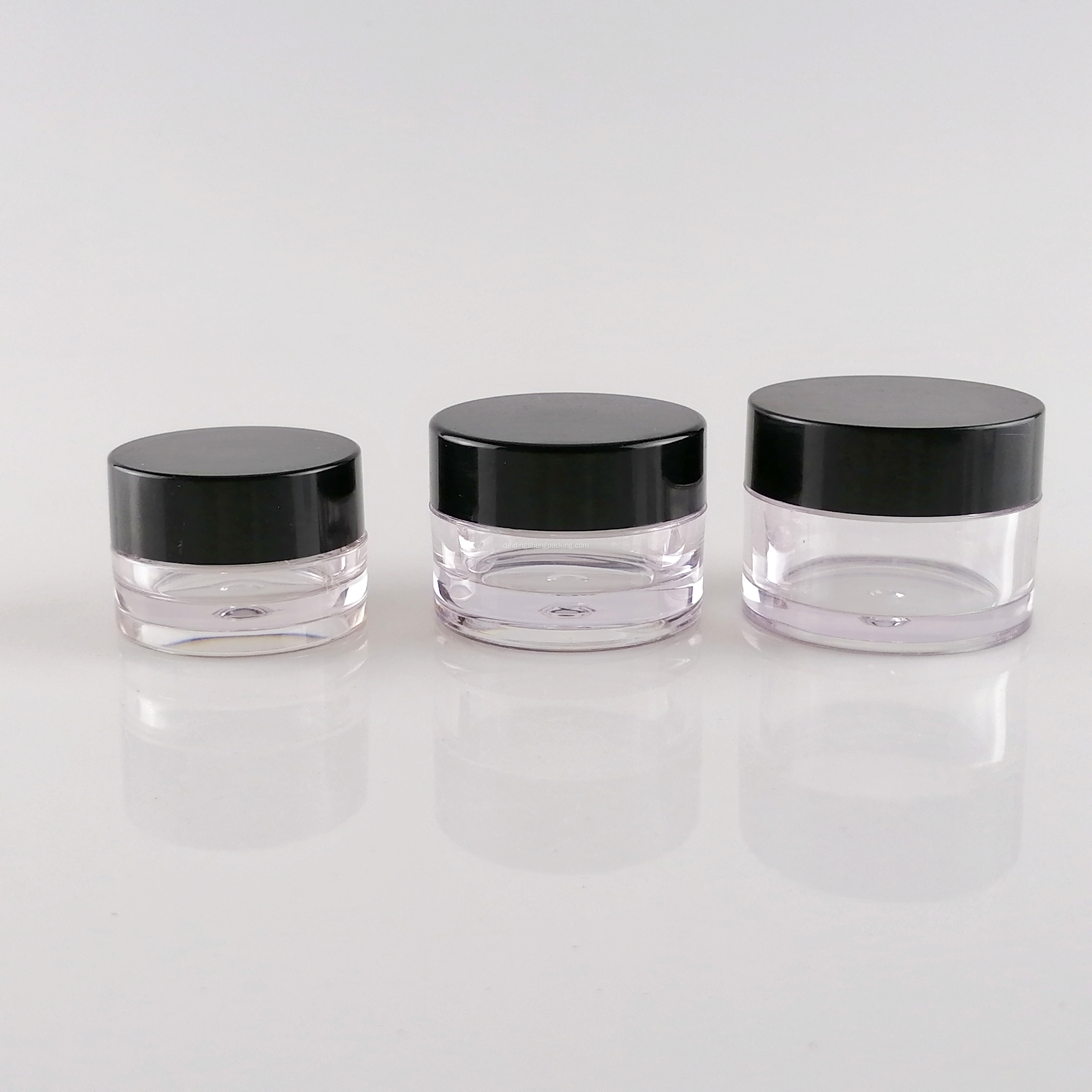 Kosmetikcremebehälter Klarer Kunststoff PETG Jar