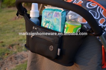 Universal Fit Neopren Kinderwagen Organizer mit Tassenhalter