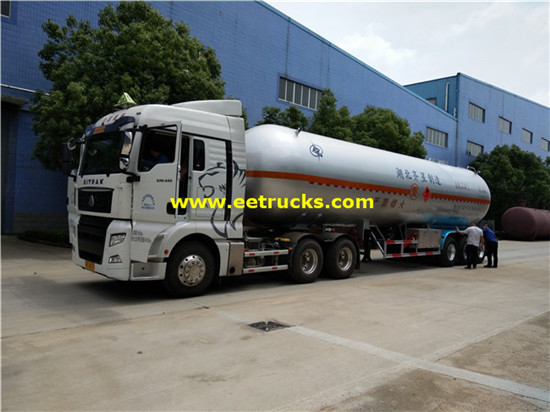 62cbm Tri-axle Used Propane نصف مقطورة