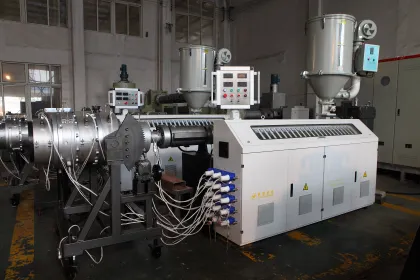 Single Screw Extruder with Screw Feeder for Corrugated Pipe Manufacturing Machine