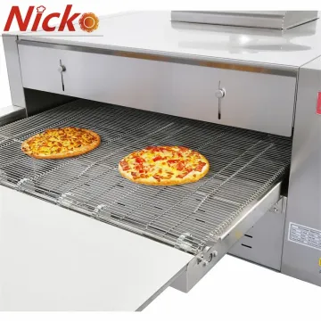 Commercial 32" LPG Gas / Electric Pizza Oven Countertop Conveyor Belt Pizza Oven