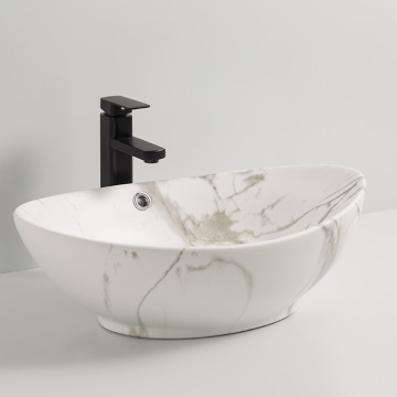 2024 Natural Stone Marble Vessel Sink for Hotel Bathroom