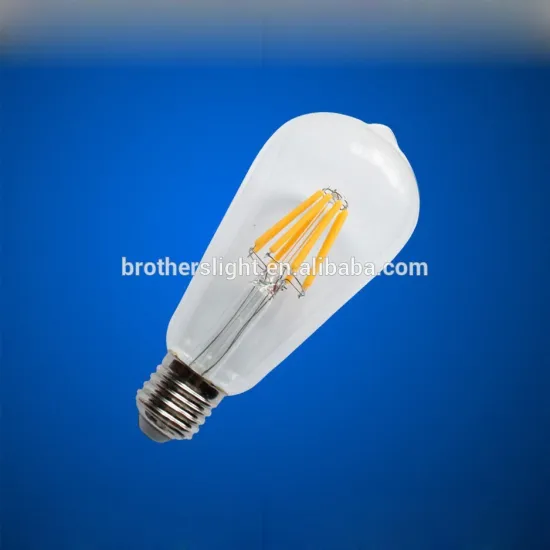 China suppiler ST64 E27 6W decorative antique vintage LED Filament Light Bulb