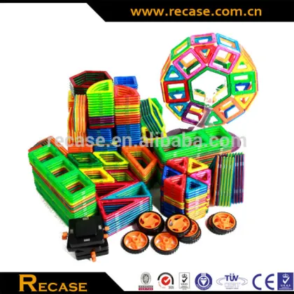 Environmental magnetic building tile block magnetic toys