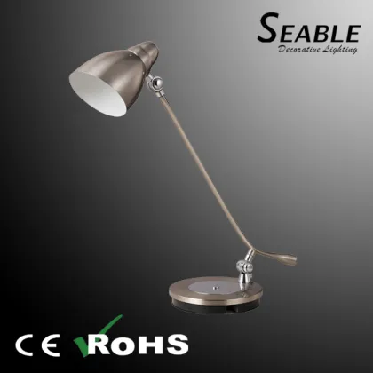 Black desk lamp for office indoor lighting
