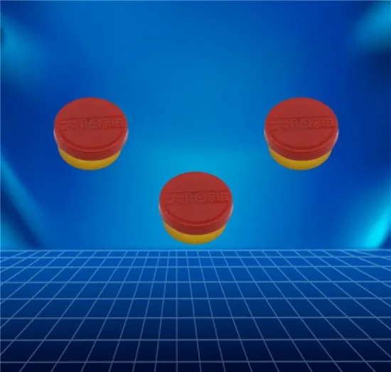 Red aluminium and plastic cap for oral liquid