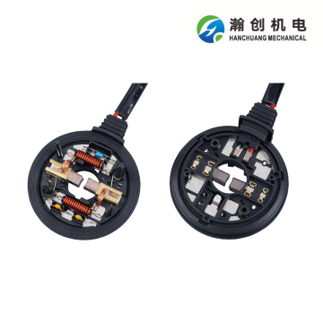 Chassis line control brush holder assembly