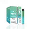 Senaste design 1600 puffs färger dubbla smaker vape