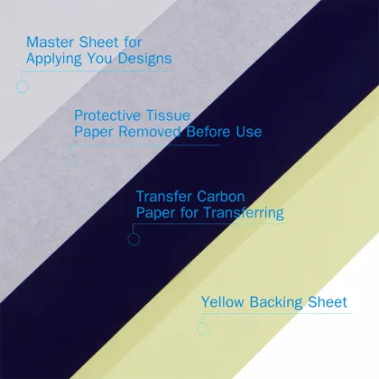 Disposable Spirit: High-Quality A4 Size Spirit Tattoo Supply - Master Thermal Stencil, Carbon Copier, and Tattoo Transfer Paper