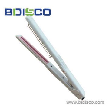 Middle Size Wholesale Chi Flat Iron in Hair Straightener with a Row Comb Teeth in The Middle (Q1)