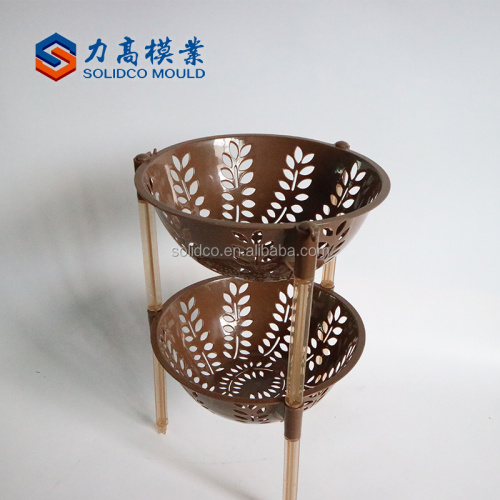 Customized plastic injection multi layer rack mould maker