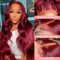 Red 13x6 Wavy HD Lace Lace Front Front