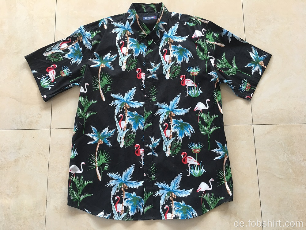 Baumwolldruck Hawaii Shirt Neuseeland