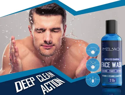 Facial Cleanser Purifying Charcoal Face Wash For Men