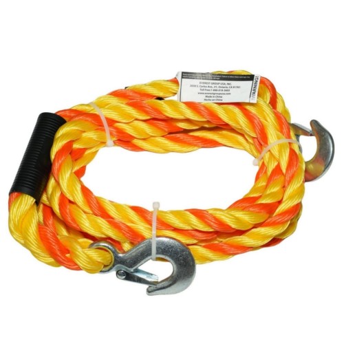 Tow rope with hooks