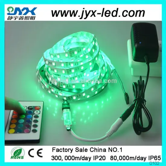 Christmas 12V Waterproof Battery Powered Led Strip Light smd 5050 5m 300leds 60led/m 14.4w approval CE&ROHS
