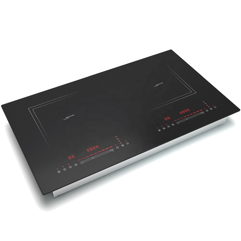 Factory Direct Sales Price Multi-function Energy Saving High-Power Waterproof Design Double Induction Cooker Built-in