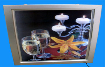 5v Indoor A2 Acrylic Shop Wall Mounted Slim Led Light Box 8mm Aluminum Frame