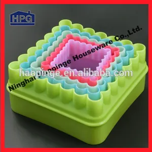different shapes plastic cookie cutter mold