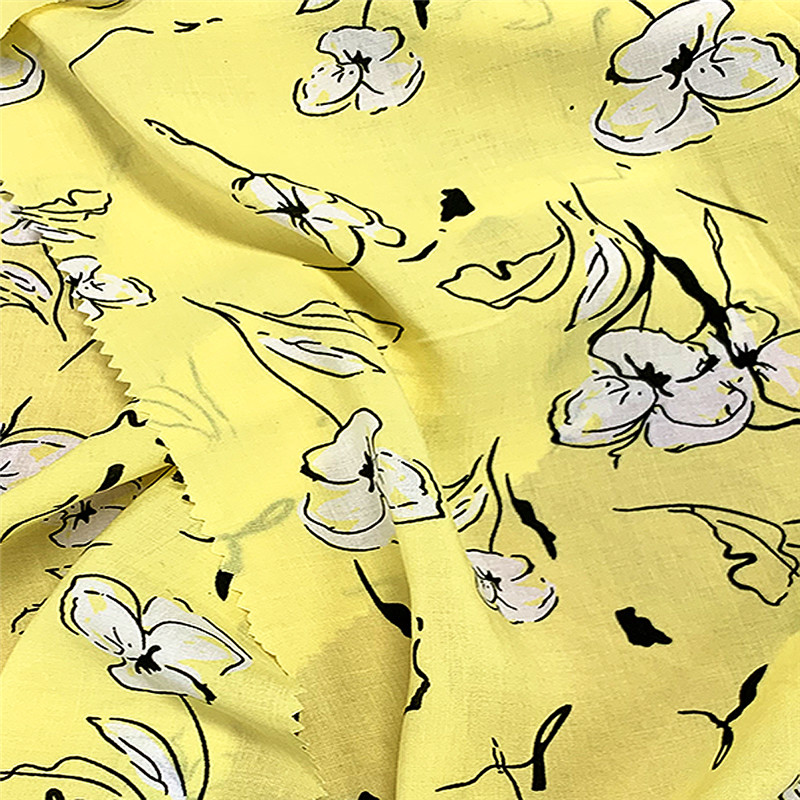 100 Rayon Printed Fabrics