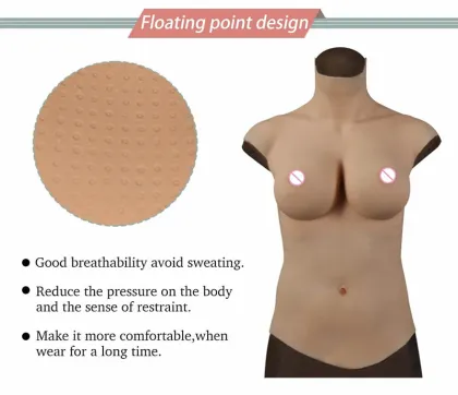 Lifelike Silicone Chest Forms for Eta Crossdressing Underwear