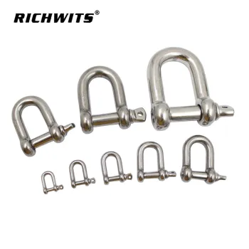 SUS 304 316 stainless steel JIS type D shackle