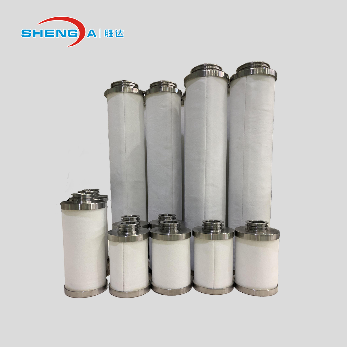 Dry gas sealing filter element